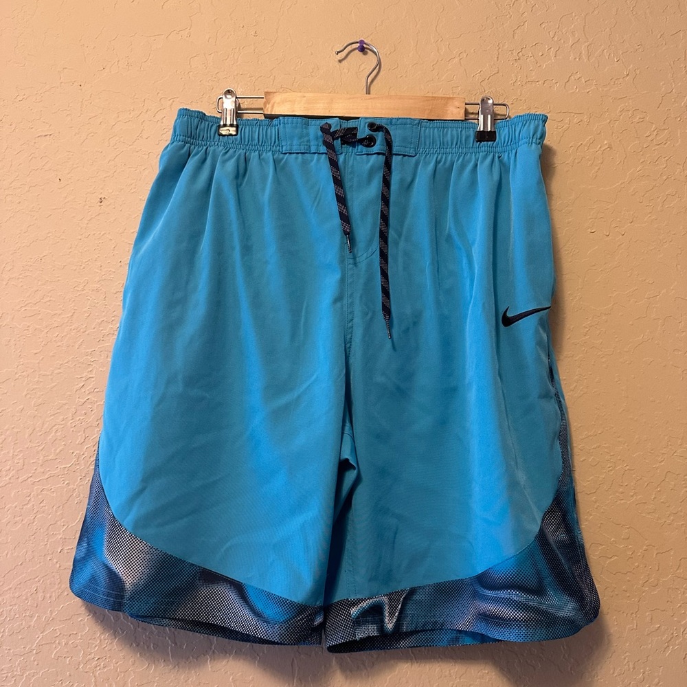 Nike Mens Swim Trunks Blue Mesh Inner Lining NESS8413-430 Size XL